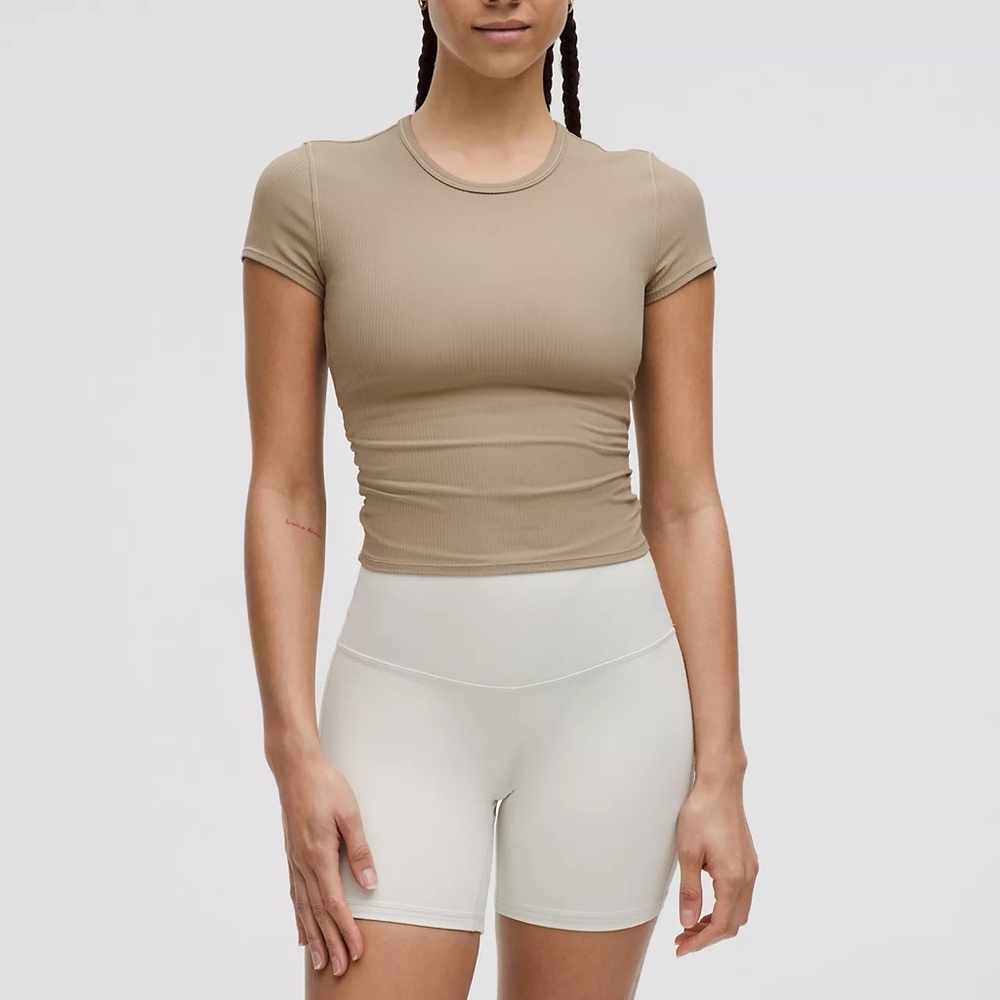 BRAND NEW Lululemon All It Takes Back-Twist Ribbed Short-Sleeve Shirt